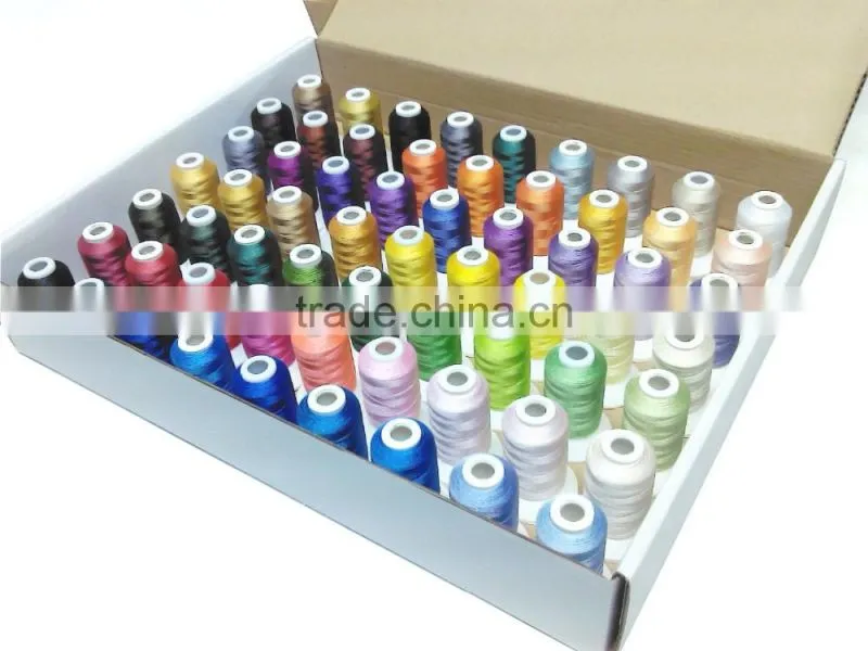 Polyester embroidery machine thread, home embroidery thread -- ideal for home machine and commercial thread