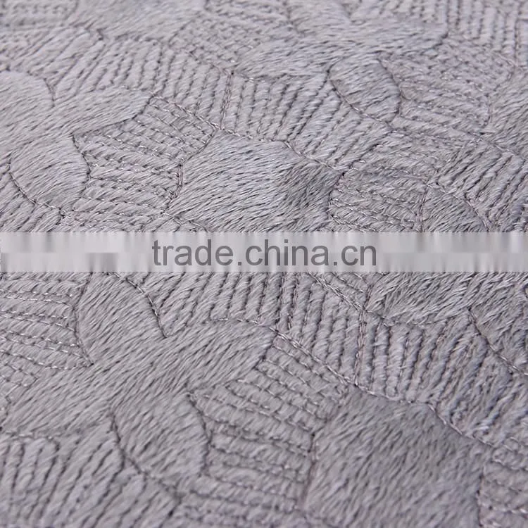 Grey color star quilt design decorative pillow, customized design quilt pillow set, solid micromink pillow for sofa