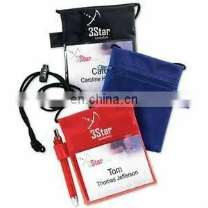 Giveaway non-woven Neck Passport Pouch