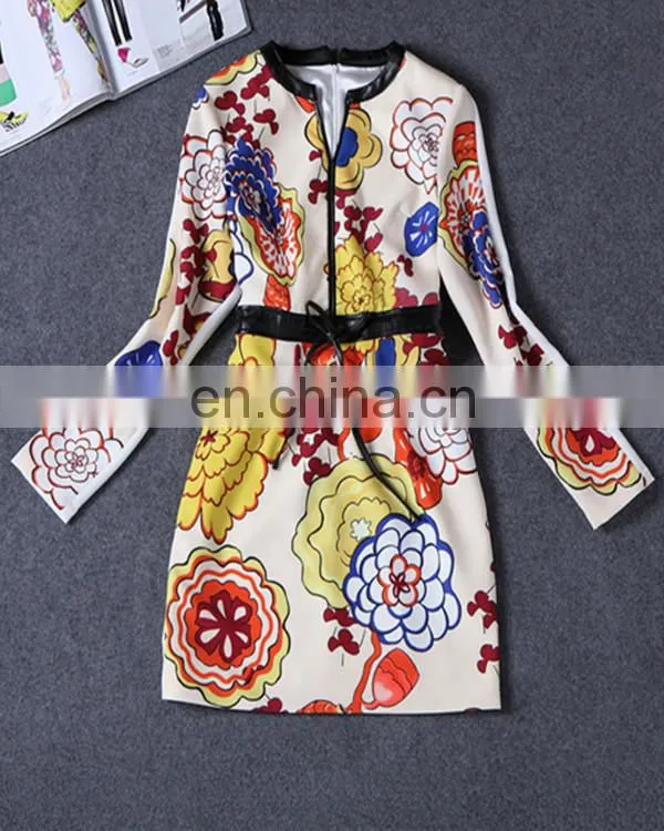 2015 Long sleeve dress women wear