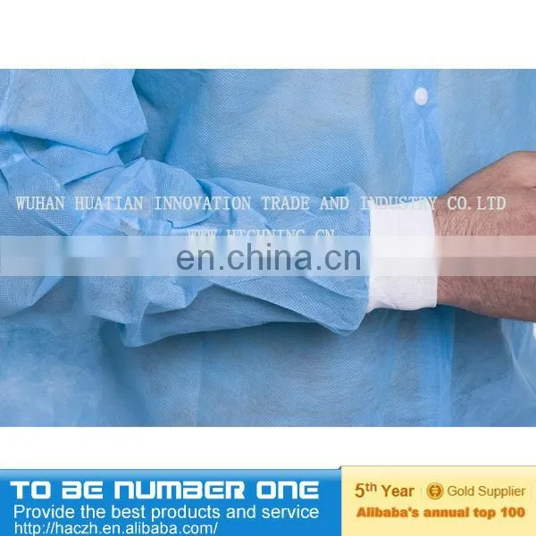 Nonwoven disposable lab coat/work uniform/work wear