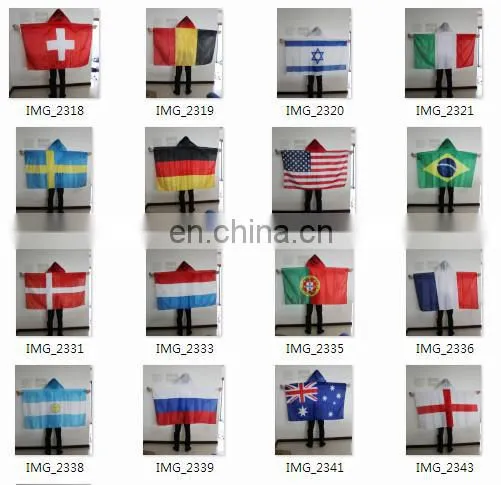 Union Jack cape flag with hood
