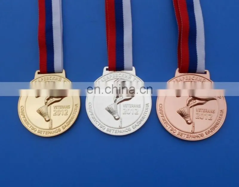 Russia feature air force souvenir memorial gifts gold plate soft enamel 3D metal medal with ribbon
