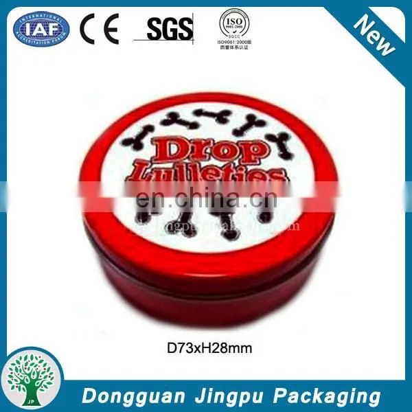 New round metal cake box