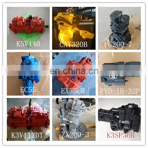 K3V63 K3V112 K3V140 K3V180 K5V140 K5V200 hydraulic pump kawasaki
