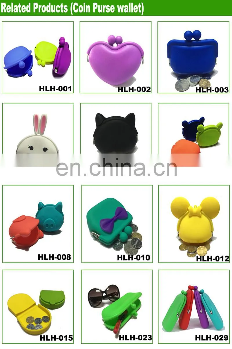Women Clutch Gift Purse Mini Metal Clip Coin Pouch Promotion Change Money Silicone Wallet