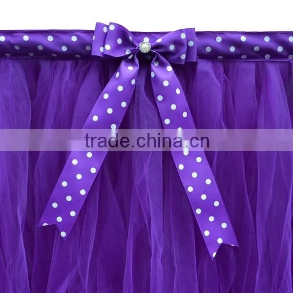 Handmade Table Tutu Skirt Party Tulle Tableware for Wedding Birthday Party Decoration SD103