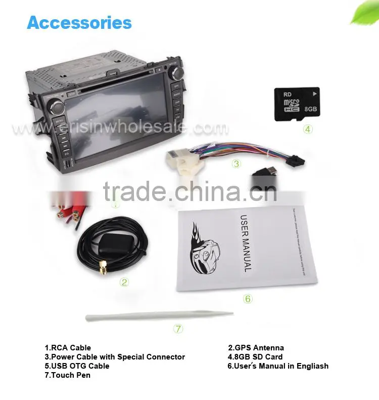 Erisin ES8288M The Newest 8 inch 2 Din Car DVD Player GPS Bluetooth for Toyota