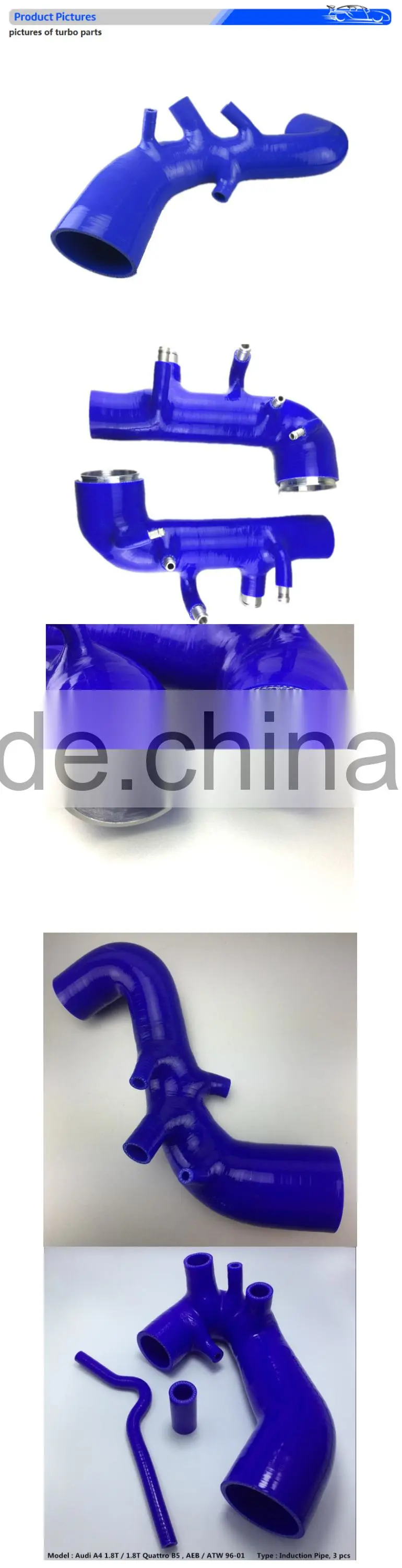Automotive Engine Spare Parts hose for turbo inlet/ air intake silicone hose