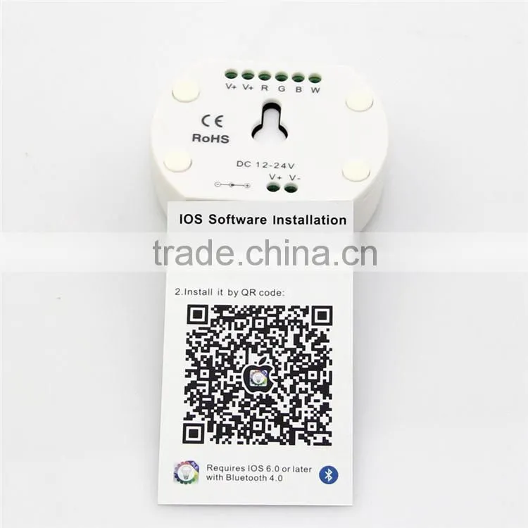 Smart RGB/W LED Strip Light Bluetooth LED Controller with Multilingual Android & IOS APP, Support Disco Mode and Camera Colorpix