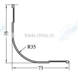 05112 Aluminum Section Corner Protectors / Protecting corner of truck parts / Aluminum profile for van truck body