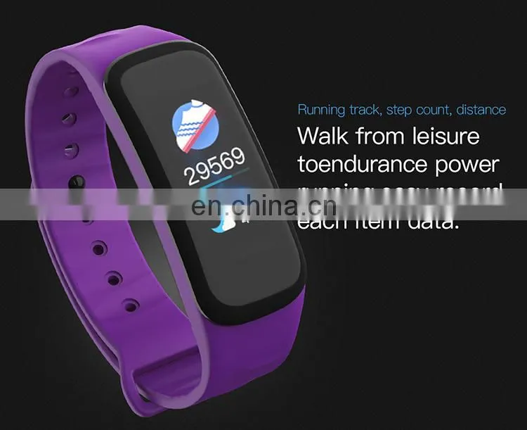 SANDA C1P Stylish Smart Watch For Women Fitness Tracker Sport Ladies Silicone Bracelet Phone