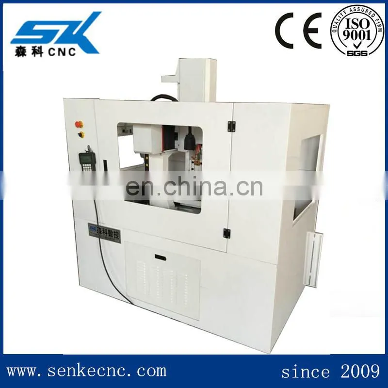 SKM-4040 small metal cnc router coin engraving machine with dust cover