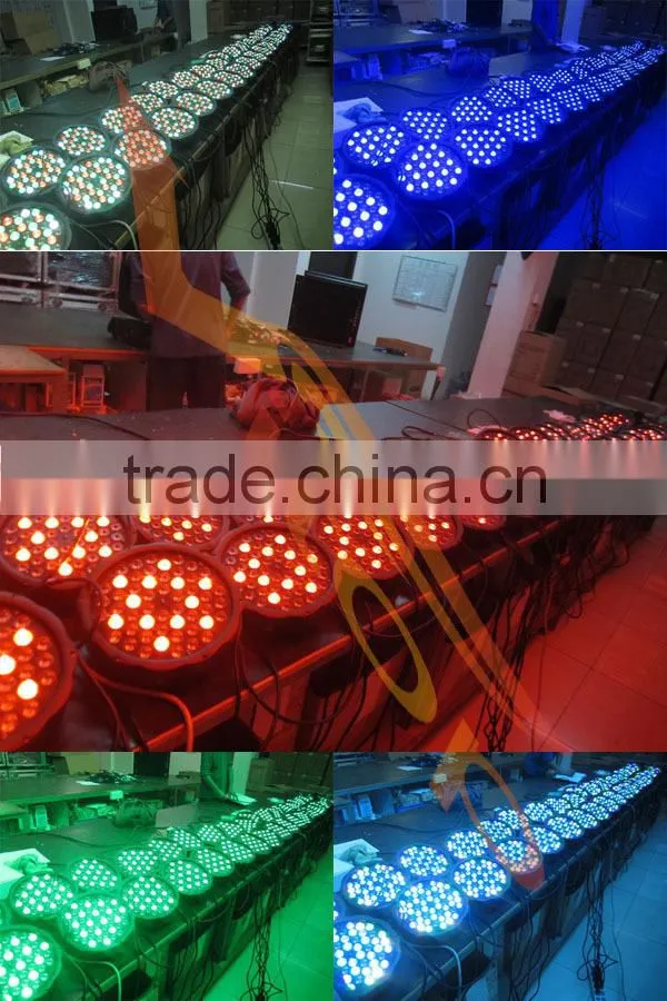 Plastic slim mini led Par light 54x1w rgbw mini Flat Led Light