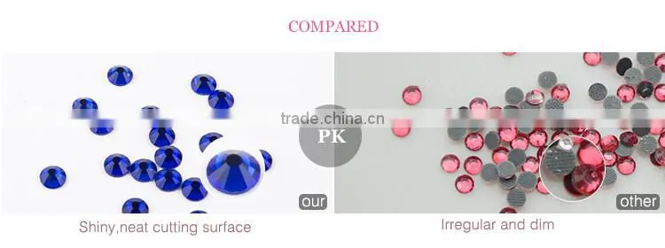 ss6-ss40 Multicolor Flatback Round Adhesive Crystal Rhinestone Hot Fix/DMC Hot Fix Rhinestone