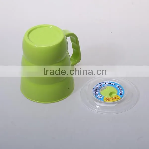 hot sale microwave pp plastic soup mug with handle and lid