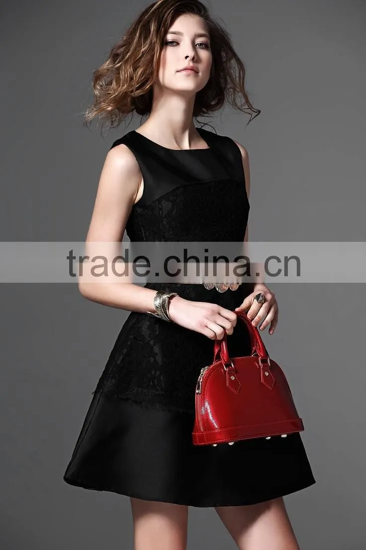 Sexy Slim Dress Sleevess Lace Dress womans evening dress