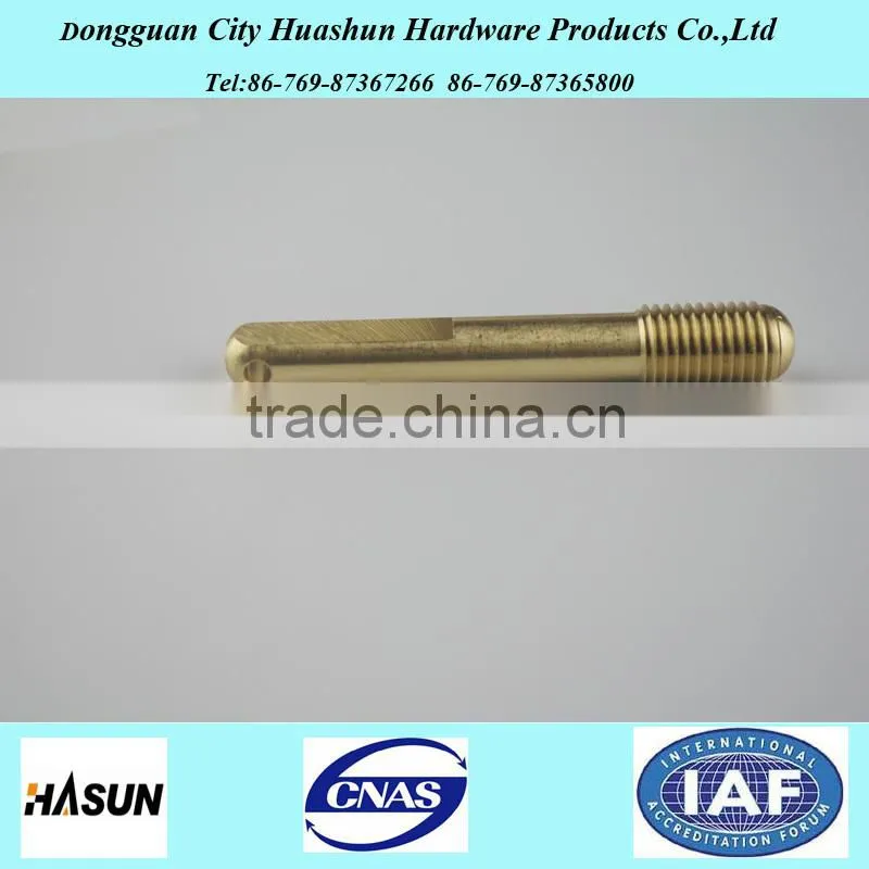 Precision CNC Turning Machined Brass Shaft,CNC Turning Parts,Customized Shaft Forged Parts