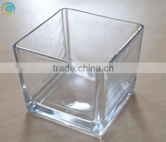 plant pot rectangular glass vase