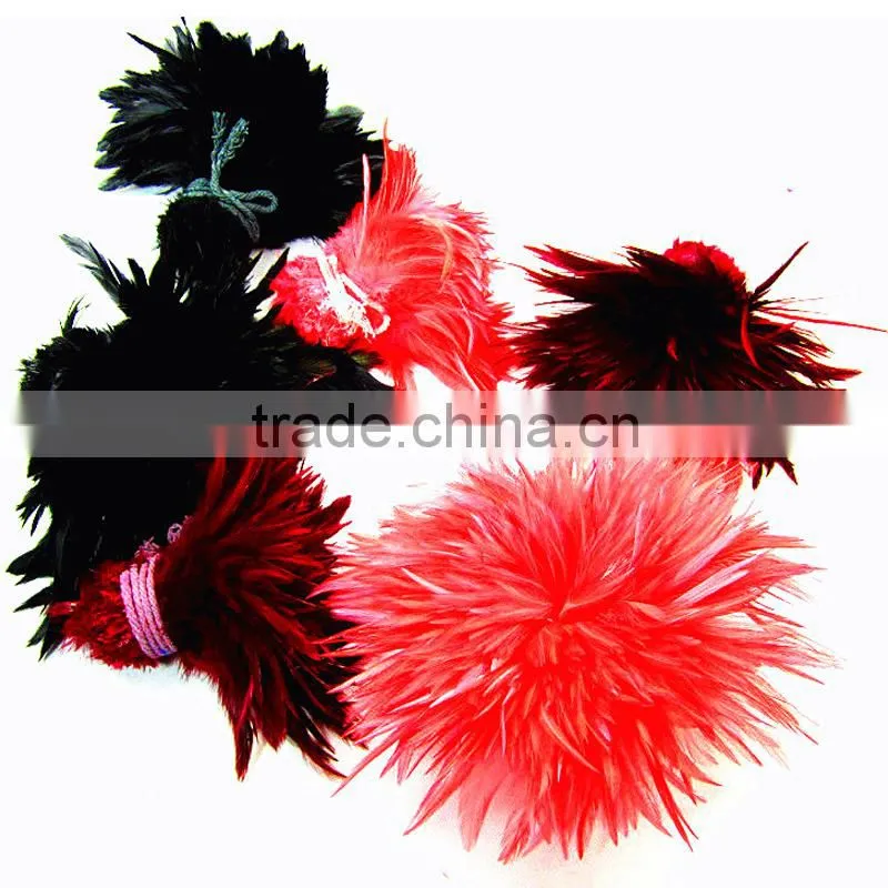 wholesale rooster feathers bulk Red color feather cock saddles