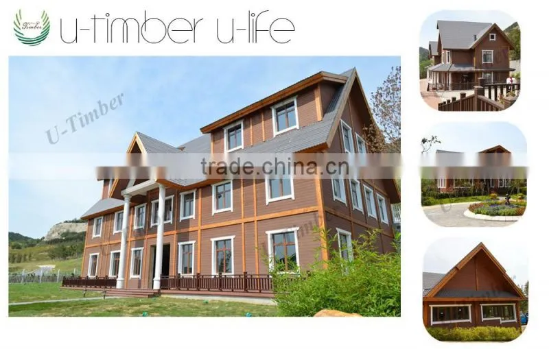 Outdoor decoration material wood plastic wall panel