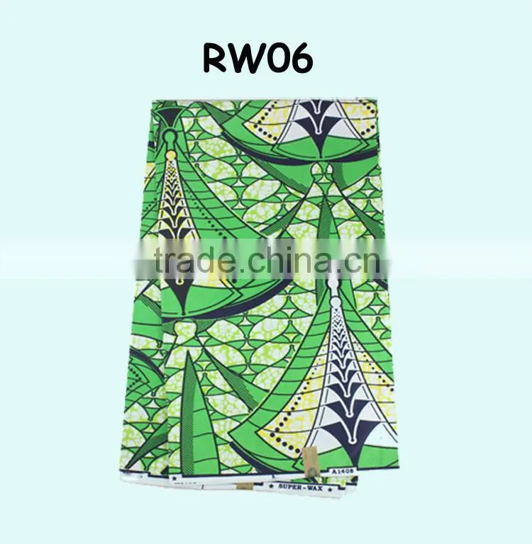 top design 100% cotton dutch wax fabric african real wax RW06