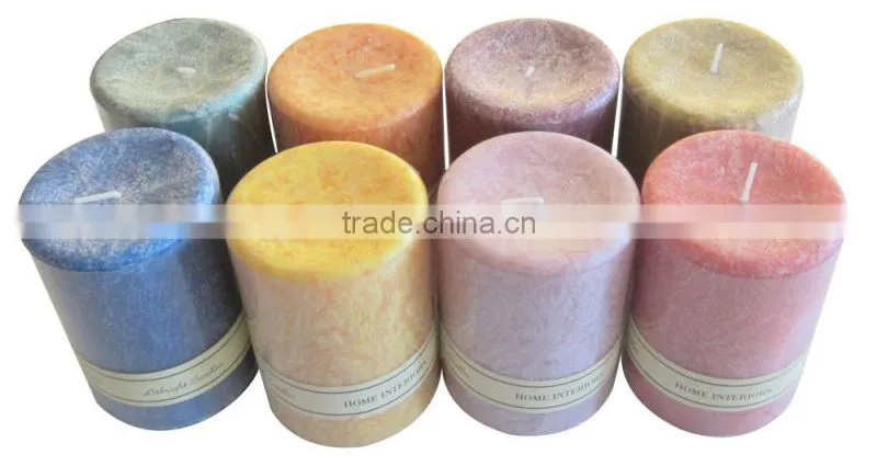 frosted flowers candles