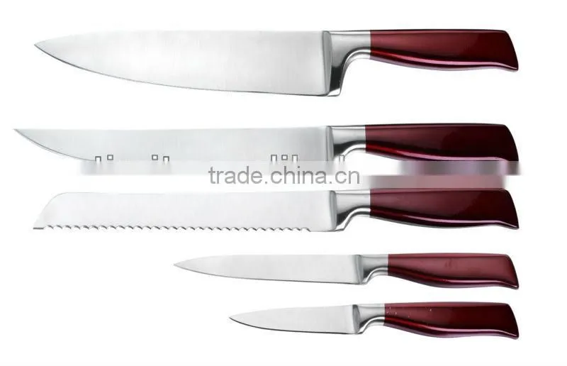 430 HANDLE STAINLESS STEEL 6PCS KITCHEN KNIFE SET
