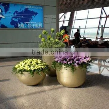 fiberglass big garden flower pots