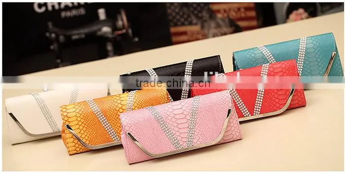 European america fashion evening bag for girl with crystal stone