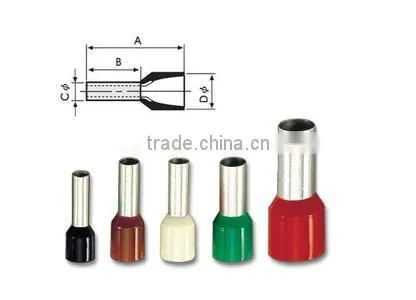 copper insulated cord end terminals,terminal sleeves