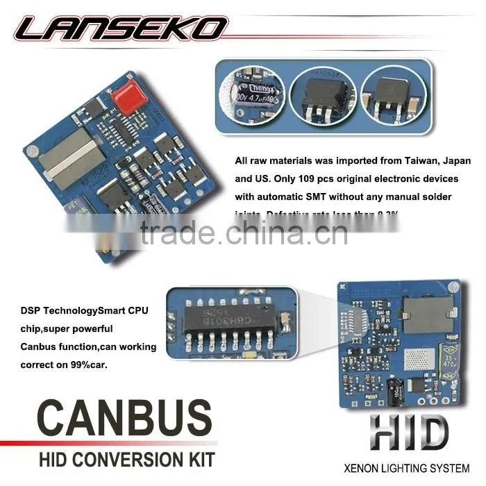 Lanseko hot sales 55w h1 xenon bulbs 8000k with best quality ballast
