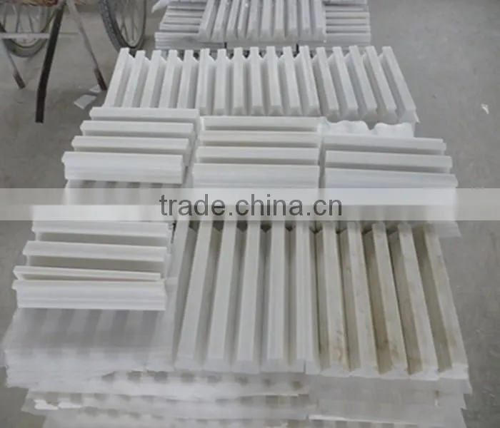 Pure white marble border