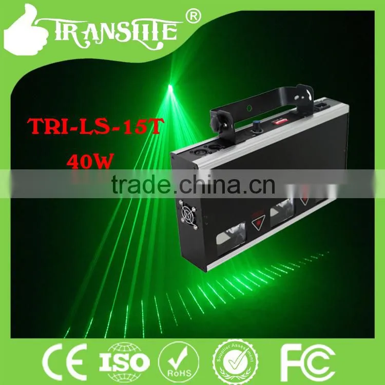 40w christmas laser light show 3 head rgb/led 3 head laser lights