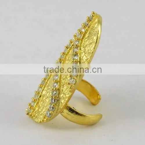 Best Deal Today Finger Ring !! 925 Sterling Silver White Cz Gold Plated Jewelry in India, Silver Jewelry Wholesaler