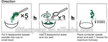 500g wasabi powder with Good quality for healthjy diet