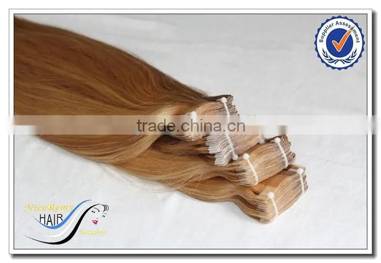 Wholesale indian remy tape hair extensions virgin indian hair ombre hair extension