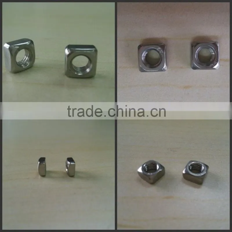 M12 steel chamfered square nut (DIN557)