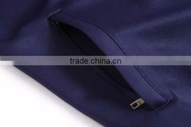 Mens 100% polyester zipped man soccer track jacket Sportwear