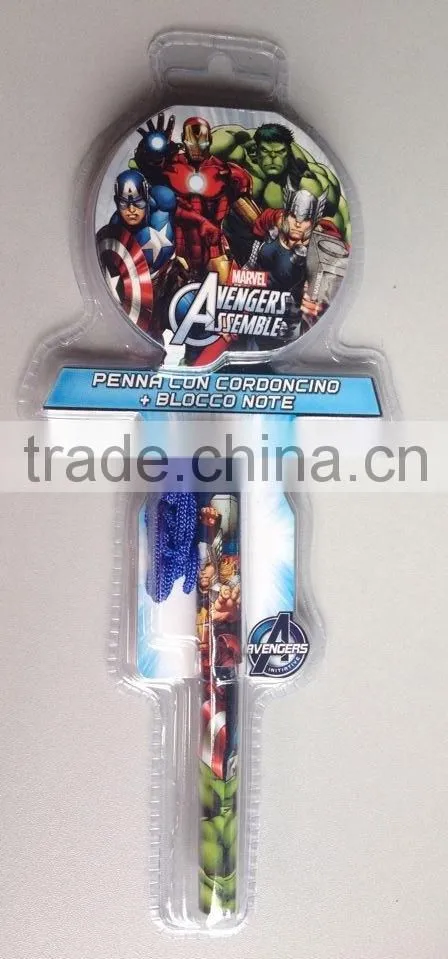 TOm and jerry design 4 color ball pen with eraser in stationery set