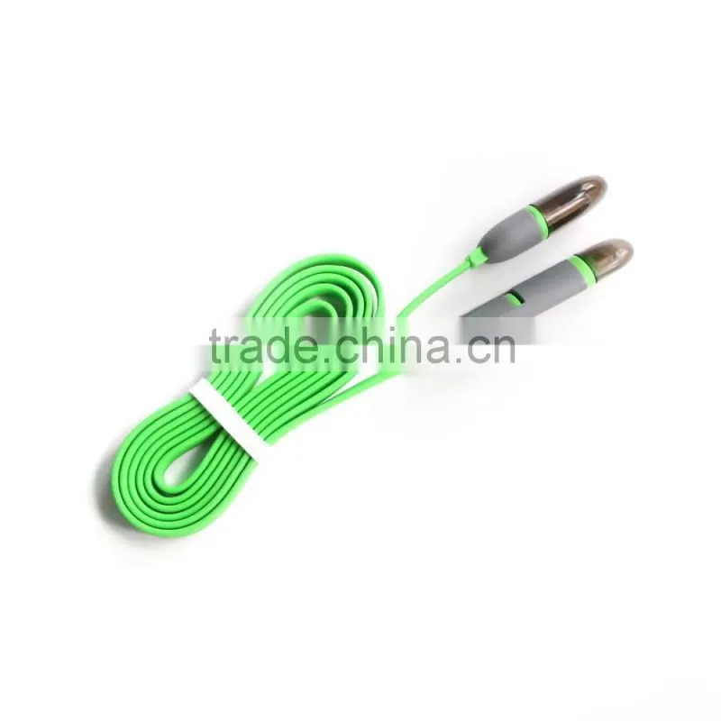 Good looking usb multi 2 in 1 charger data cable ,2 in 1 usb cable for cell phone