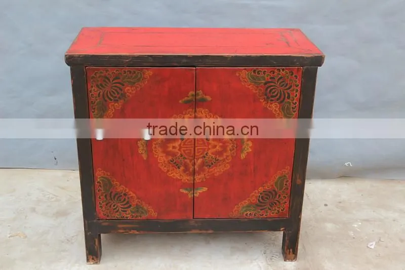 hand painted Antique furniture with drawer and door