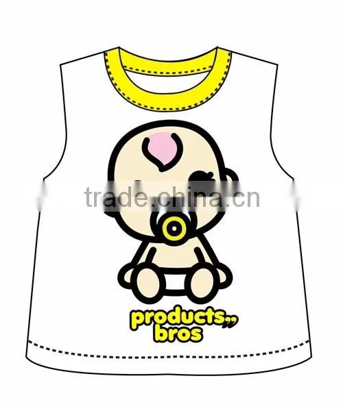 2016 Hot Sell Product Bros Babekit Cotton Yellow For Children Two Pieces Per Set
