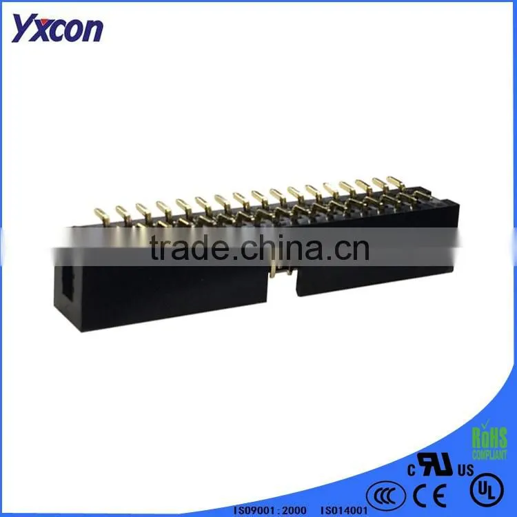 Made in China 2.54mm pitch factory price dual row vertical SMT box header