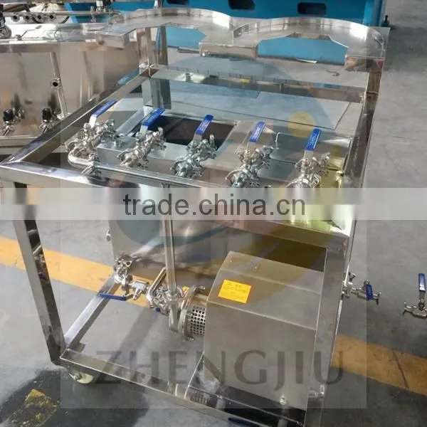 Stainless Steel Manual Two Station Beer Keg Washer with Barrel Three-phrase 220V 50 Hz