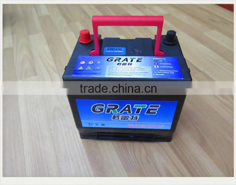 High quality 12V 55AH VRLA lead acid battery Automotive battery 12V battery sealed lead acid battery