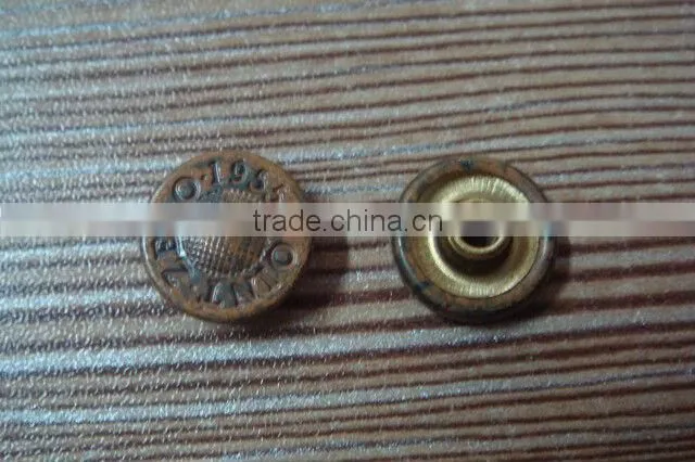 10.5mm metal copper rivet for clothing