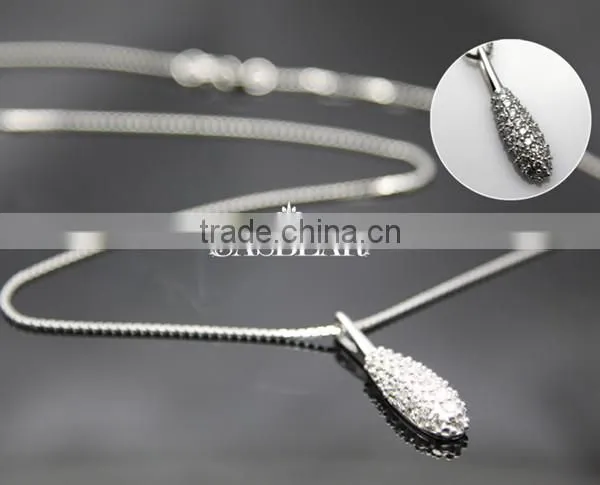 supply 925 sterling silver crystal stone pendants