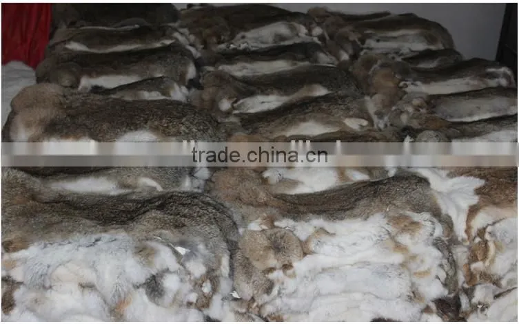 Yellow grass rabbit fur skin/fur skin
