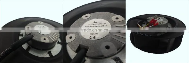 24V centrifugal cooling cabinet fan with high flow 608m3/h